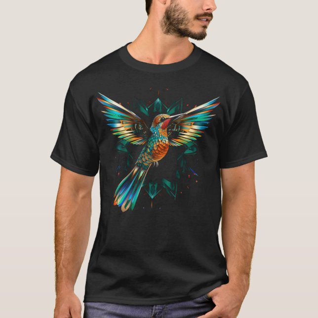Kolvibri Djurmotiv Konst T Shirt (Framsida)