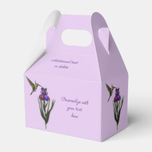 Kolvibri Och Irisblomma Personlig Presentaskar