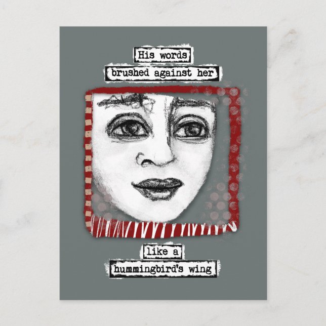 Kolvibris ving postkort vykort (Framsida)