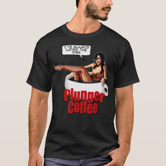 Kolvkaffe 2 go cappuccino t shirt (Framsida)