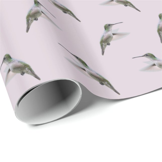 Kolvristräl Wrappringpapper (Dammrosa) Presentpapper (Rullad Hörn)