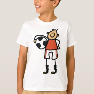 Kolvytefotboll Pojke Fotbollsspelare T Shirt
