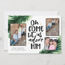 Kom Adore Him | Julfotokort