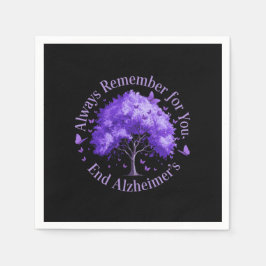 Kom alltid ihåg: För dig, sluta med Alzheimers Pappersservett