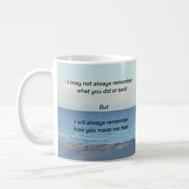 Kom alltid ihåg kaffemugg (Vänster)