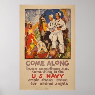 Kom Along - U.S.-marin Poster