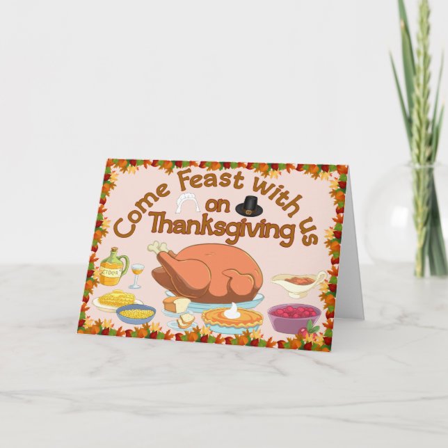 Kom av thanksgiving med vårt kort (Framsida)