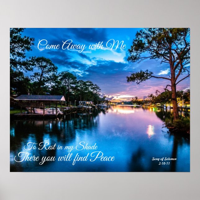 Kom Away med Me Serene Sjö Poster  (Framsidan)