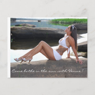 Kom bathe i sol med Venus! Vykort