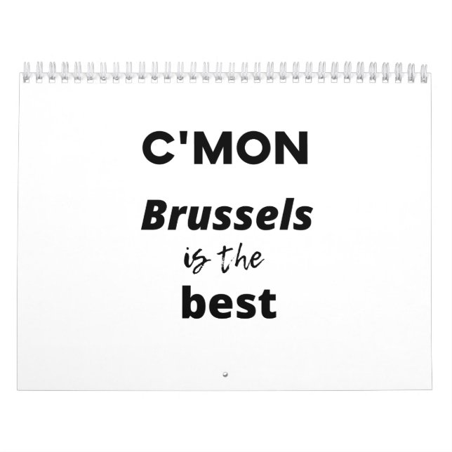 "Kom Bryssel" är det bästa Kalender (Omslag)