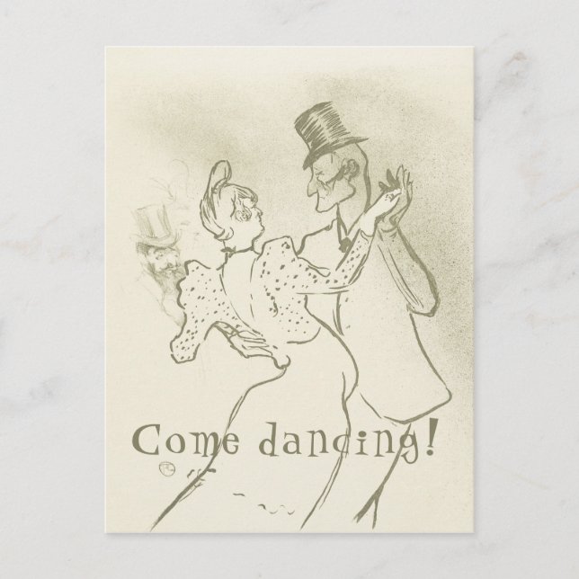 Kom dans | Lautrec - Dancing-par Vykort (Framsida)