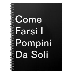 Kom Farsi I Pompini Da Soli: Taccuino Anteckningsbok