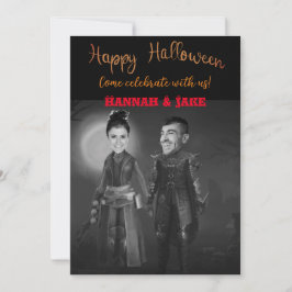 Kom firar med oss Halloween Inbjudningar