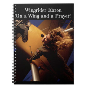 Kom flyger med mig - på vinge och en bön! anteckningsbok