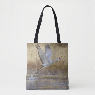 Kom flyger med mig Sandhill Crane Tygkasse