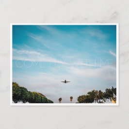 Kom flyger med mig vykort