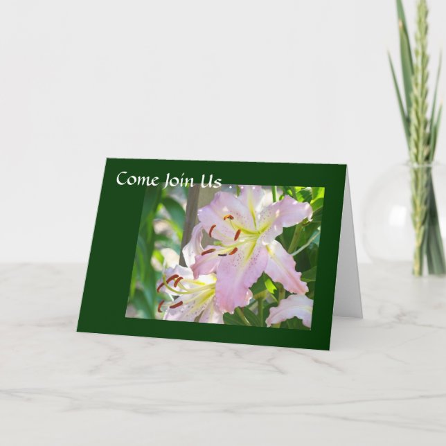 Kom Går med oss.. anpassningsbar kortinbjudningar Inbjudan (Framsida)