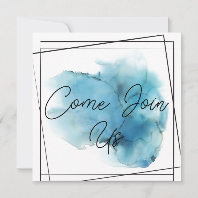 Kom går med oss blått kort (Framsida)