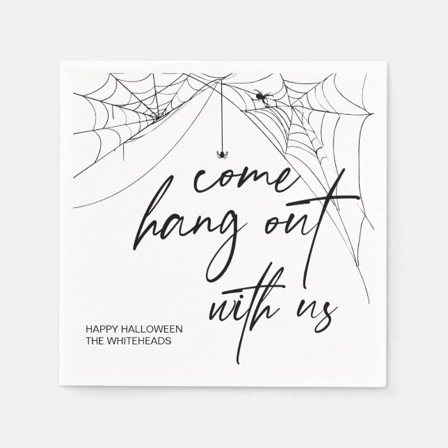 Kom Håll ut med oss Halloween fest Napkins Pappersservett (Framsidan)