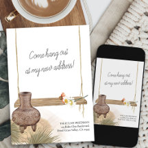 Kom hang Boho Chic Garden Swing Flytta