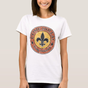 Kom Holla! Logotyp av loppcirkel T Shirt