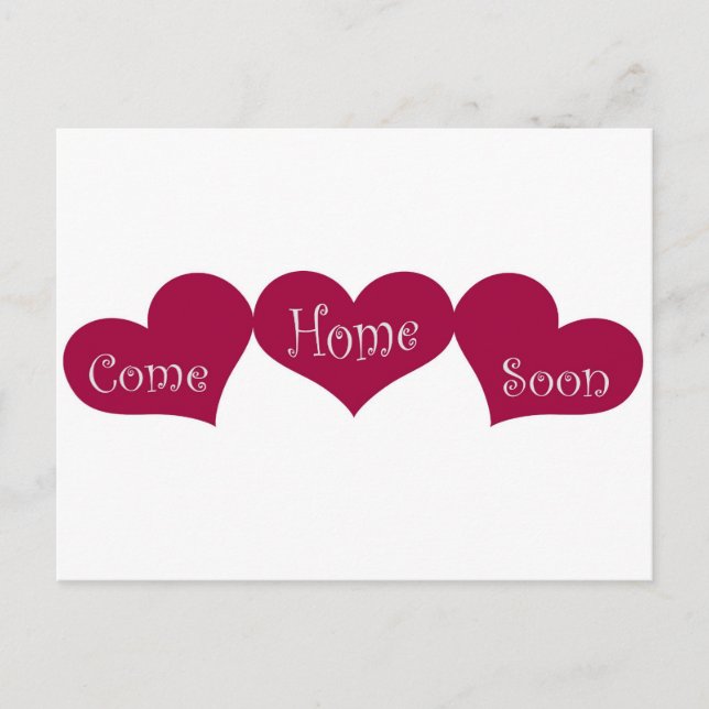 Kom Home Snart Vykort (Framsida)