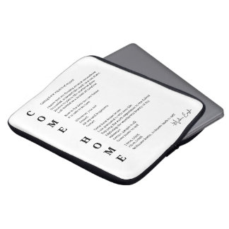 Kom Home Soul inspirational Dikt Wall Art Laptop Fodral