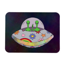 Kom i Peace UFO Magnet