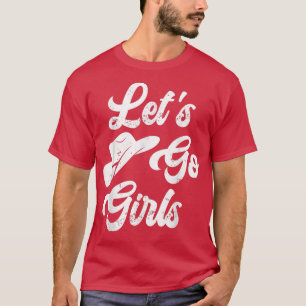 Kom Igång Tjejer Cowboyhatt Brud Fest Hen Party  T Shirt