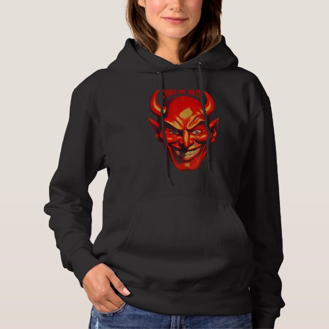 Kom igen Gör Det Satan T Shirt (Framsida)