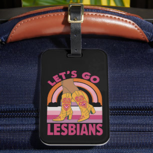 Kom igen lesbiska LGBTQ-prismånad Cowgirl Bagagebricka