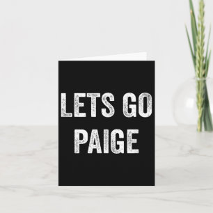 Kom igen Paige, Stötta Paiges föräldrar, syskon, f Kort