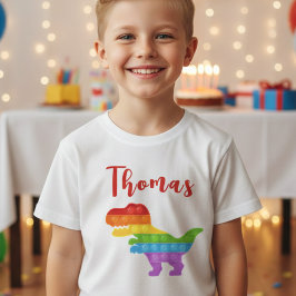 Kom igen! Pastel pop it dino boy T Shirt