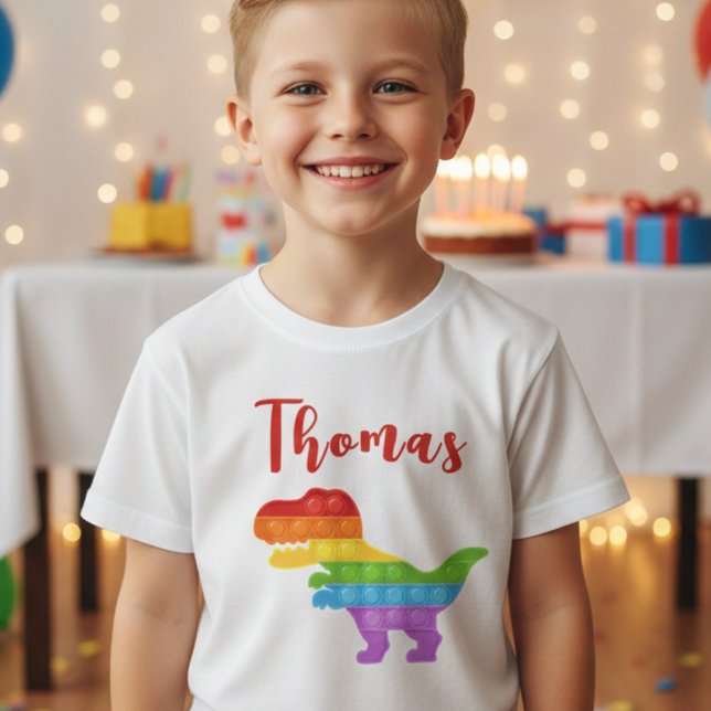 Kom igen! Pastel pop it dino boy T Shirt (Skapare uppladdad)