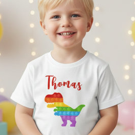 Kom igen! Pastel pop it dino boy T Shirt
