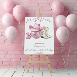 Kom igen, tjejer! Rosa disco, Country Möhippa Poster