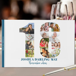 Kom ihåg 18:e födelsedagen när ... Blue Photo Coll Gästböcker