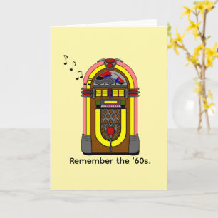 Kom ihåg 60-talet och jukeboxmusik. kort