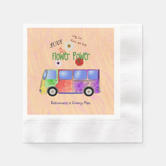 Kom ihåg 60-talets Rock and roll, Groovy, servette Pappersservett (Framsidan)