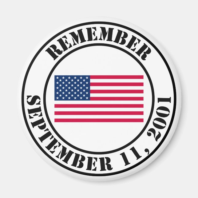 Kom ihåg 9/11 magnet (Framsidan)