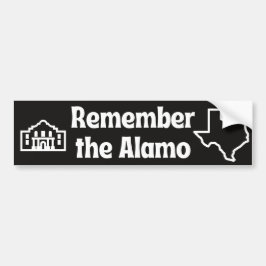 Kom ihåg Alamo Texas Themar Bumper Sticker Bildekal