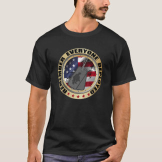 Kom ihåg alla som är utplacerade i militärveteran t shirt
