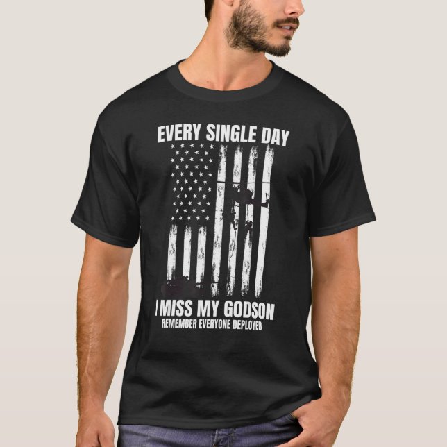 Kom ihåg alla utplacerade Godson Red Fredag Ameri T Shirt (Framsida)