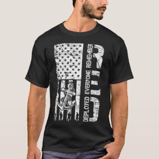 Kom ihåg alla utplacerade marinsoldater RED Fredag T Shirt