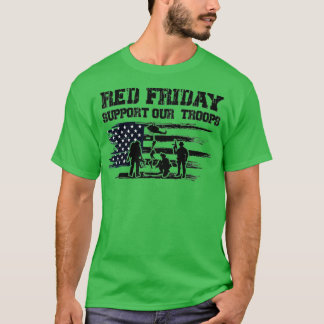 Kom ihåg alla Veteran Deployed RED Fredag (86) T Shirt