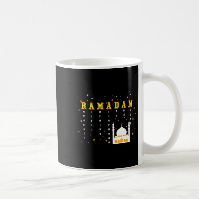 Kom ihåg Allah Ramadan Mubarak Kareem  Kaffemugg (Höger)