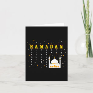 Kom ihåg Allah Ramadan Mubarak Kareem Kort