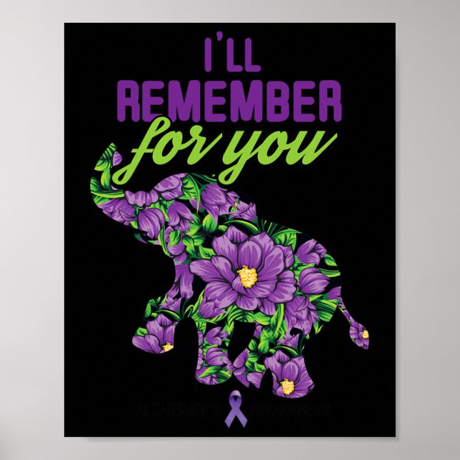 Kom ihåg Alzheimer Alzheimer Awarenes Poster (Framsidan)