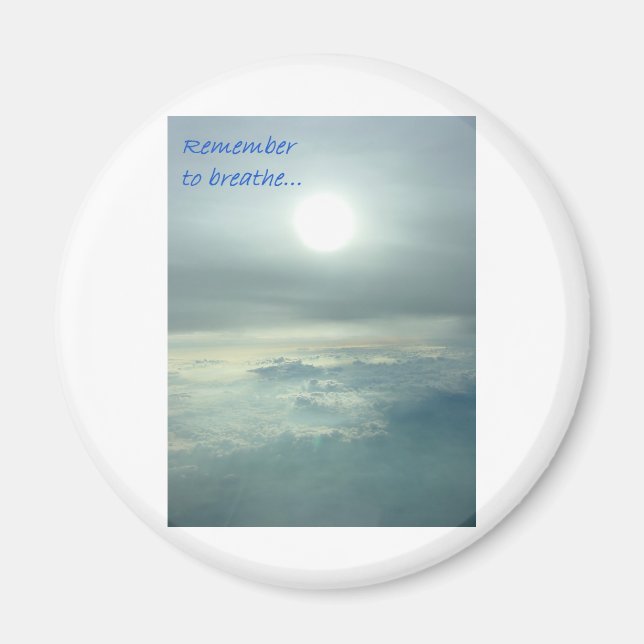 Kom ihåg att andas magnet (Framsidan)