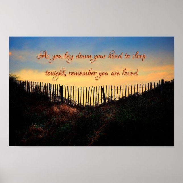 Kom ihåg att du är älskad, inspirationsoffert poster (Framsidan)